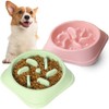Plato para Perro, 2 Piezas Comedero Lento para Perro, Antideslizante