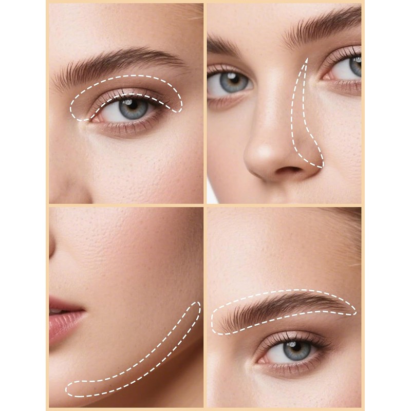 Erinde 3 colores Resistente al Agua Polvo para Cejas, E01#