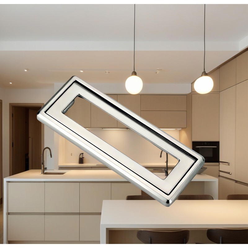 2 Pcs Aluminium Alloy Flip Handle Hidden Door Pull Handles