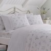 Dreams & Drapes - White Lavender King Fitted Sheet (200