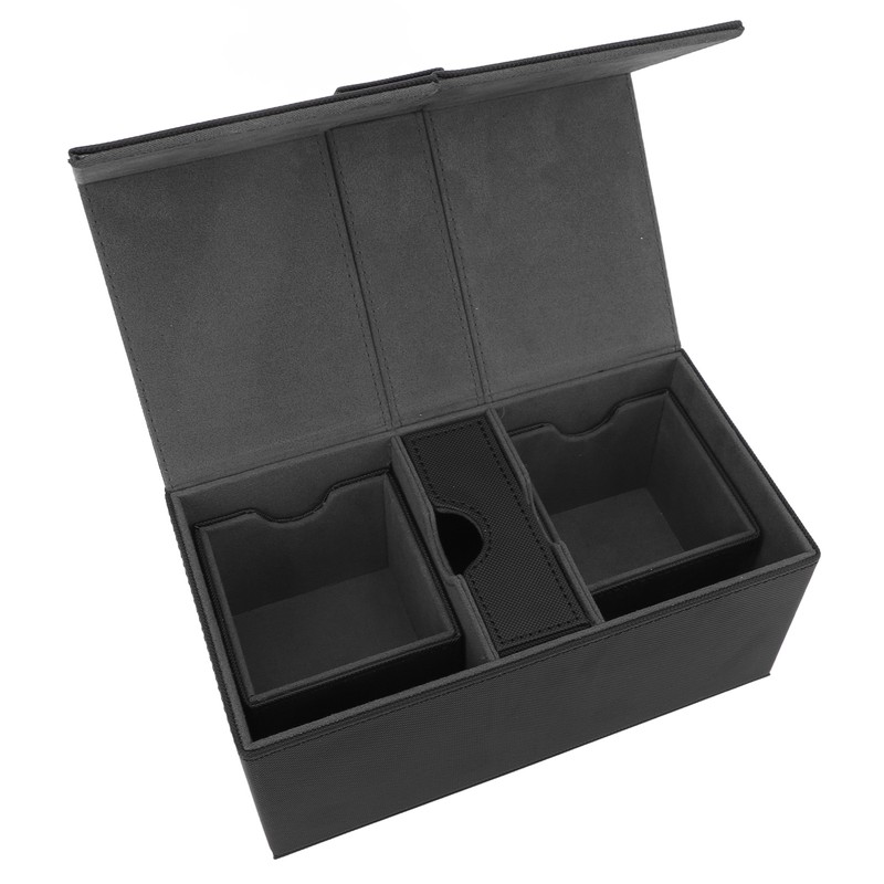 Card Deck Box with 3 Drawers Large Capacity Magnetic Closure
