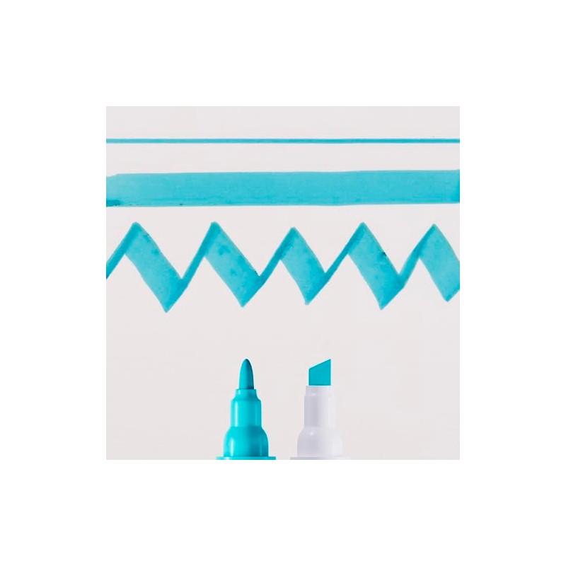Craftelier Duotip Ecoline Watercolour Pen with Double Tip, Turquoise Blue