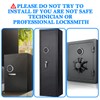 Gun Safe Lock Replacement,Chrome Keypad Electronic Safe Lock with Solenoid