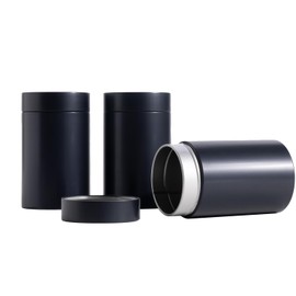 Tianhui 3 Packs Tea Tin Canister for Loose Tea Metal Tea Canister 9 oz 15 oz Round Tin Can for Coffee Beans Tea Container for Kitchen Storage Sugar Matcha Spice Powder (Mint Green, L_2.95x4.92)