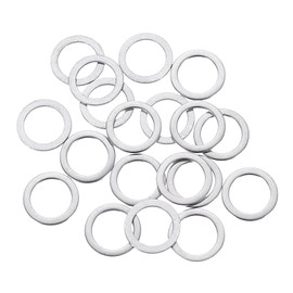 sourcing map 100 Pcs M8 Flat Washer, 8x12x0.8mm Thickened 304 Stainless Steel Flat Spacers for Screw, Bolt, Automotive, Industrial Machinery