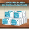 Kingbzis 600 Count Dental Floss Picks – Non-Slip Grip Handle,Non-Breakable