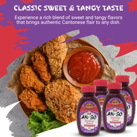 Ah-So Chinese-Style Dipping Sauce – 4 Pack (4 × 15 oz Squeeze Bottles) | Sweet & Tangy Sauce for Egg Rolls, Dumplings & Appetizers; Great Marinade & Glaze.