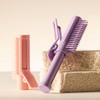 Rolling Volume Comb Hair Roll Portable Hair Brush Hair Comb Purple 2ea