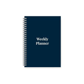 Weekly Planner – A5 size with 104 undated pages of thick 100gsm paper – enough space for 52 weeks planning. Double Strength Chrome Wire - Ideal Weekly Planner - Perfect For Home/Study or Office Use