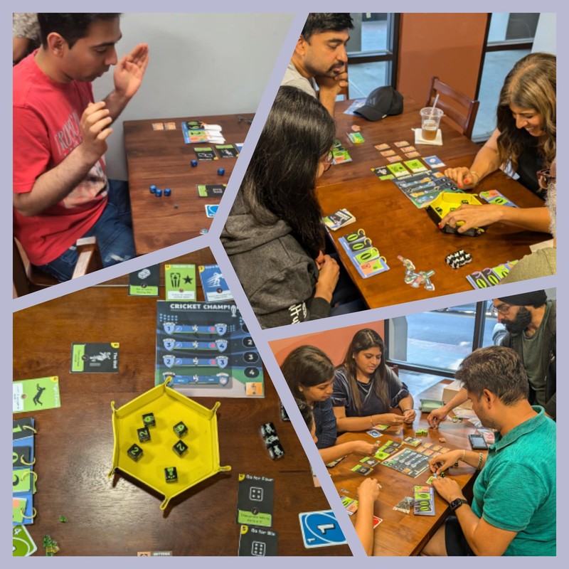 DESI BOARD GAMES Cricket Champions Boardgame | Light Strategy Dice