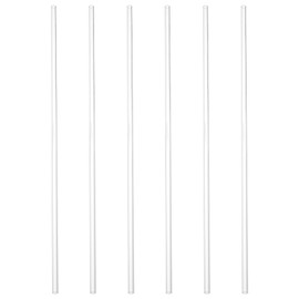 PH PandaHall 35 cm Acrylic Tube Rigid Pipes 6 mm OD 4 mm ID Clear Rigid Round Tube Transparent DIY Acrylic Tube for Advertising Lighting Water Cooling System, 6 Pieces