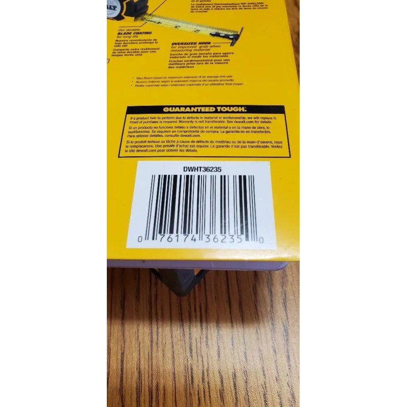 DEWALT XP EXTENDED PERFORMANCE 35' Tape Measure DWHT36235