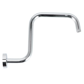 13in S Shape Shower Arm American Stainless Steel Shower Head Riser Extension Bracket Bathroom AccessoryElectroplating