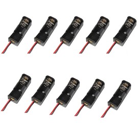 Mayata 10piece 23A /A23 Battery 12V Clip Holder Box Case Black