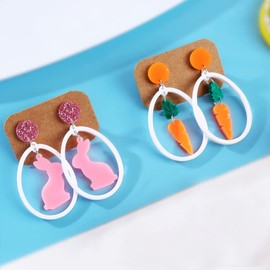 Easter Earrings for Women Easter Basket Stuffers Easter Gifts for Teens Easter Dresses 2024 Bunny Earrings
