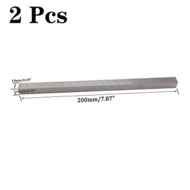 2 Pcs Lathe HSS Square Cutting Tool Bits Bar, 10mmx10mmx200mm Turning Milling Cutter Grinder HSS Blank Tool Bit，High Speed Steel Rectangular Fly Cutter Mill Blank，Lathe Tool Bit （10mmx10mmx200mm）