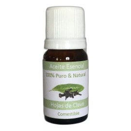 Naturaly Aceite Esencial De Hojas De Clavo Comestible 100%  Puro 10ml