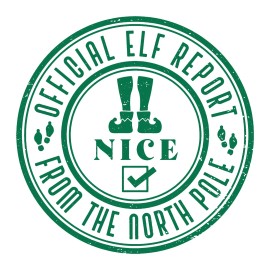 Unbranded 2” Christmas Stickers (6) Elf Report Santa Clause Cute Fun North Pole Shelf