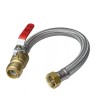 SharkBite UR3068FX18BV Water Heater Connector with Ball Valve, 18 inches