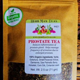 HERB MAN TEAS PROSTATE TEA- Reduces inflammation of the prostate gland & frequent urination