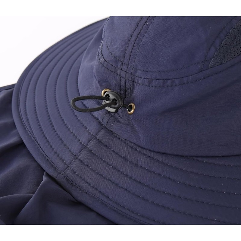Connectile Outdoor Unisex UPF 50+ Wide Brim Safari Hat Summer