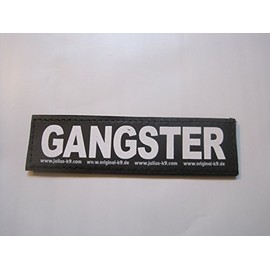 GANGSTER (Large) Package of 2 Julius-K9 Labels for K-9 Harnesses