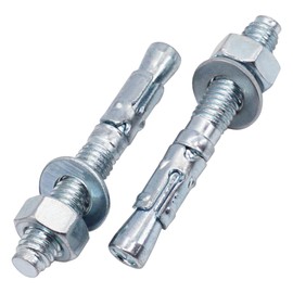 SKIR'CO Pack of 30 Wedge Anchors Galvanised M8 x 60 mm Metal Dowel Anchor Bolts Masonry Concrete Anchor