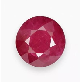 Unbranded RUBY ROUND CUT PINKISH RED PAKISTAN 11mm 4 CT NATURAL GEM GENUINE FACETED NICE I