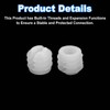 sourcing map 100Pcs 0.43"x0.41" Hinge Dowels, Plastic Dowel Insert with