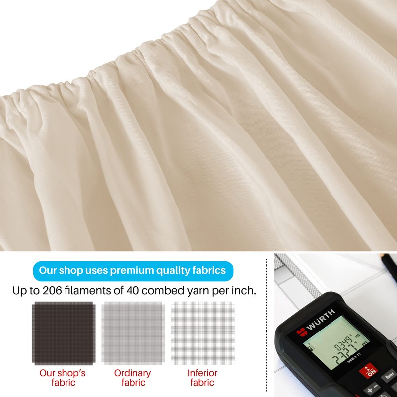 MOHAP Double Fitted Sheet with 30CM Depth Pocket Only Bedsheet