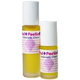 Living Libations - Organic Poetic Pits Roll-On Deodorant | Natural, Wildcrafted, Vegan Clean Beauty (Petal)