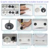 Jindizi Toilet Installation Accessory Kit, 6 Pcs Toilet Seat Hinge