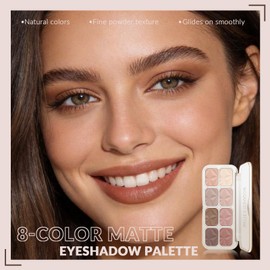 Noerrors Soft Mauve Neutral Naked Matte Eyeshadow Palette, Light Pink Nude Beige Taupe Brown Natural Eyeshadow for Older Women, Low Contrast Fresh Pastel Looks, Velvet Smooth Powder Eye Shadow Makeup