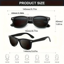 Boolavard Classic Style Sunglasses UV400 Protection Unisex Shades UV400 Protective Mens Ladies (Green Clear)