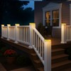 kolpop 4x4 Solar Post Cap Lights Outdoor 16Pack, Deck Post
