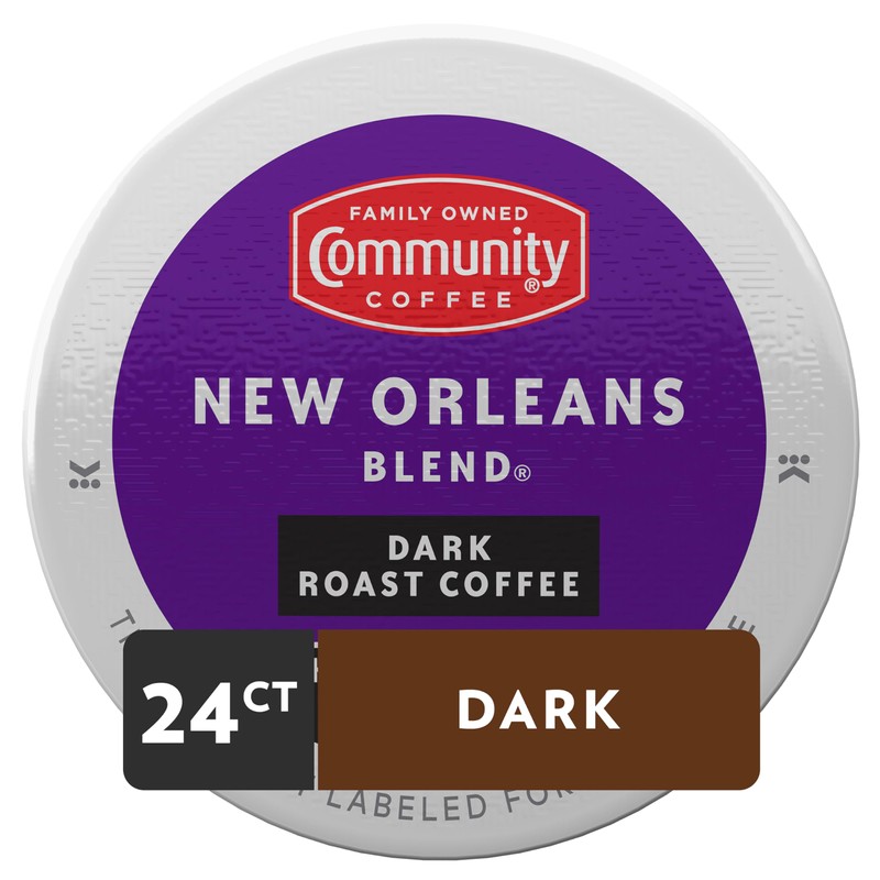 Community Coffee New Orleans Blend 24 Count Coffee Pods, Special