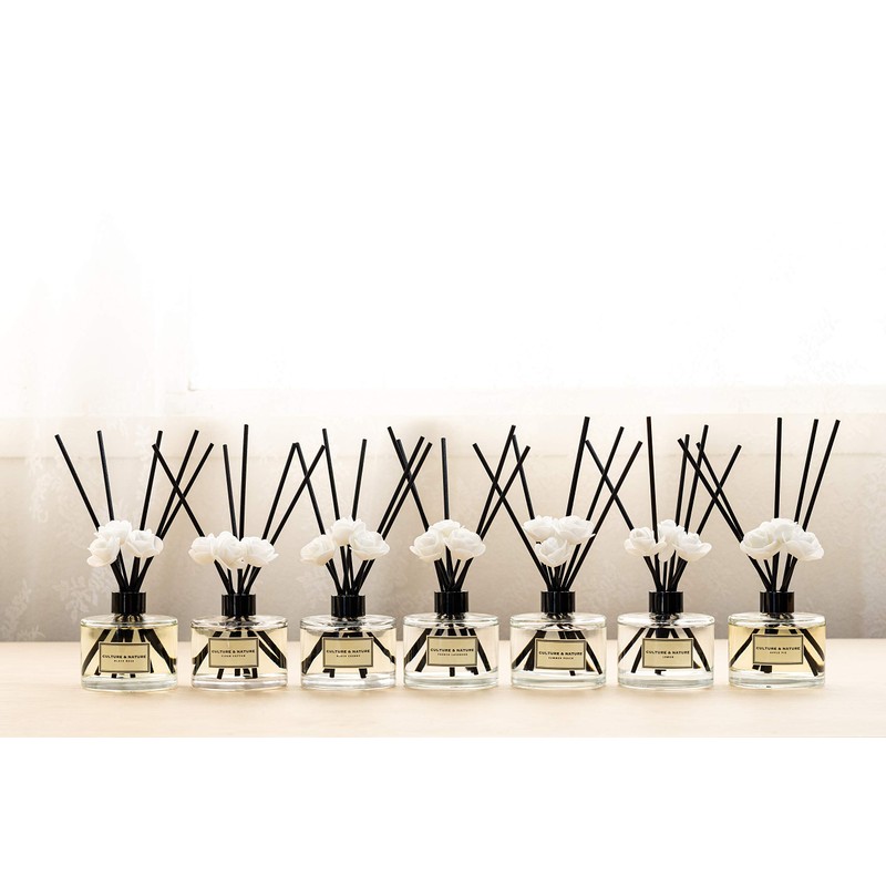 CULTURE & NATURE Reed Diffuser Set 6.7oz (200ml) Vanilla Scented