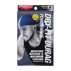 RED by KISS Powerwave Dry-Fit Durag Moisture Wicking and Maximum Cooling One Size Fits All (Royal Blue)