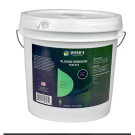 Lake Muck and Sludge Remover Tablets - 10 lb - Safe for Koi, Birds, Fish and Pets - Beneficial Bacteria for Outdoor Ponds and Lakes - 1 Scoop Treats up to 1/8 Acre