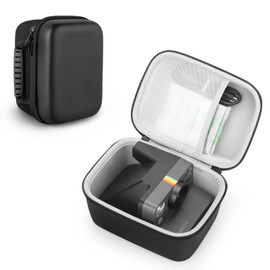 Yinke - Funda para cámara instantánea Polaroid Originals Now+/ Now I-Type/Onestep 2 VF/OneStep+, funda protectora dura bolsa de almacenamiento de viaje (negro)