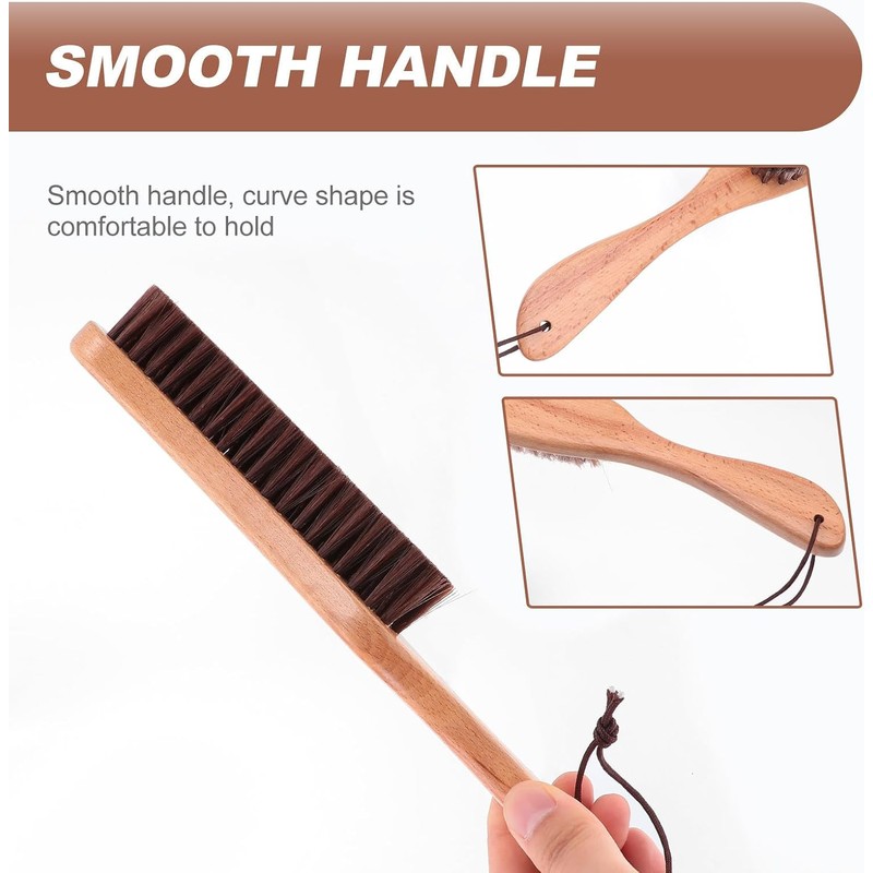 Cepillo para Barba de Hombre Zerodeko Mango de Madera Marrón