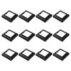 JarThenaAMCS 12Pcs PVC Post Skirt 3.5 x 3.5 Inch Black