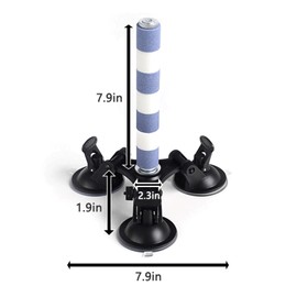 Fanlahmtasy Suction Cup Bird Perch - Natural Quartz Sand Trimming Paws, Triple Powerful Suction Cups with Window Feature - The Ultimate Bird Window Perch Experience for Your Feathered Friends (0.8in)