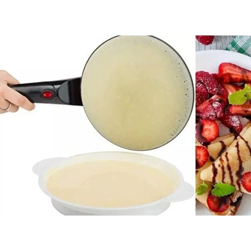 Tianlai Crepera Parrilla Portátil Manual Eléctrica + Mini Waflera