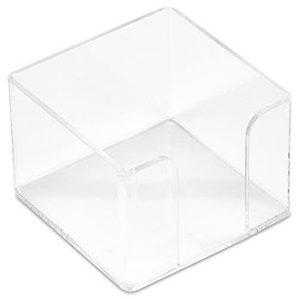 Acrylic Cube Notes Holder - Clear 2-1/2" Memo Cube
