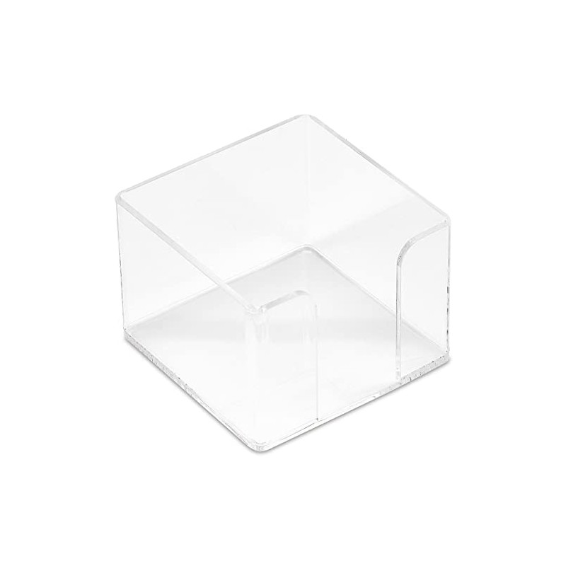 Acrylic Cube Notes Holder - Clear 2-1/2" Memo Cube