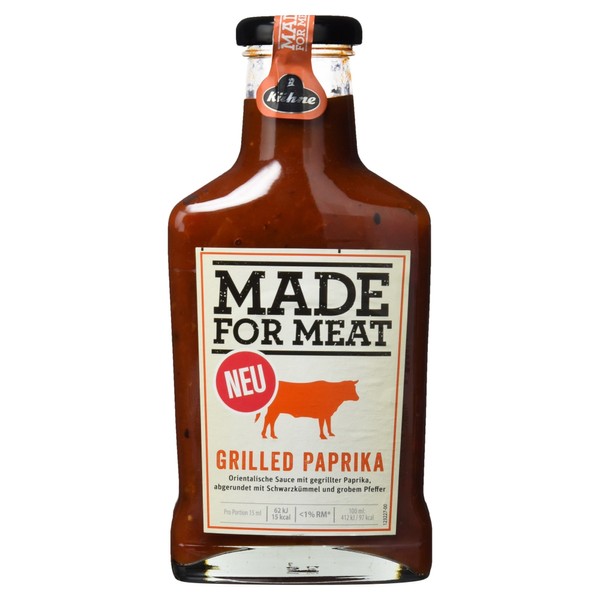 Kühne Grill Sauce Made for Meat Grilled Peppers in a Bottle, Pack of 1