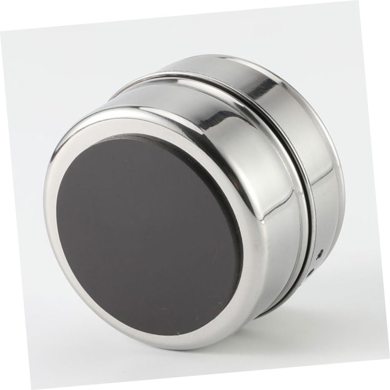 KICHOUSE Modern 6pcs Stainless Steel Spice Tin Magnetic Salt Pepper