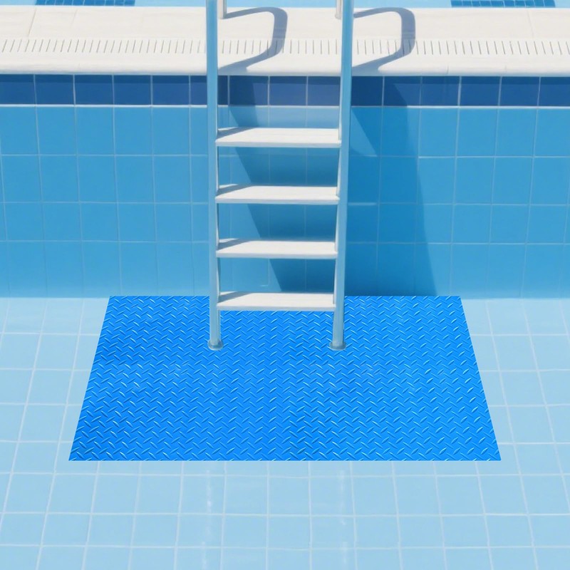 Large Swimming Pool Ladder Mat 17"x38" Protective Ladder Pad Non-Slip