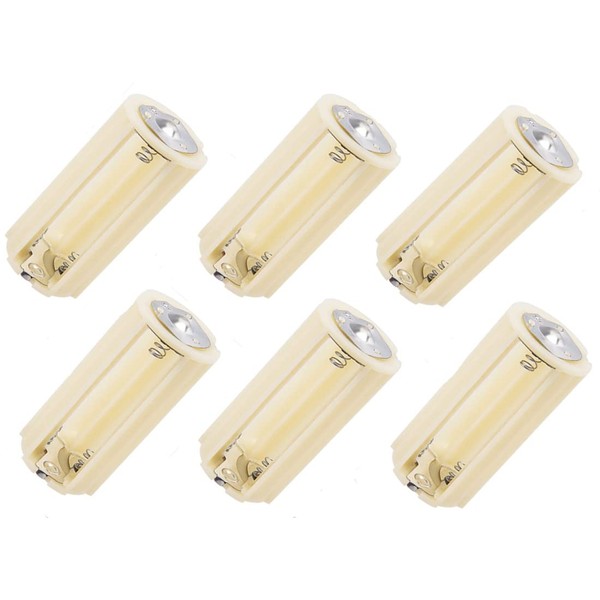 GFORTUN 6PCS Cylindrical Battery Holder 3x1.5V AA Series Connector Off